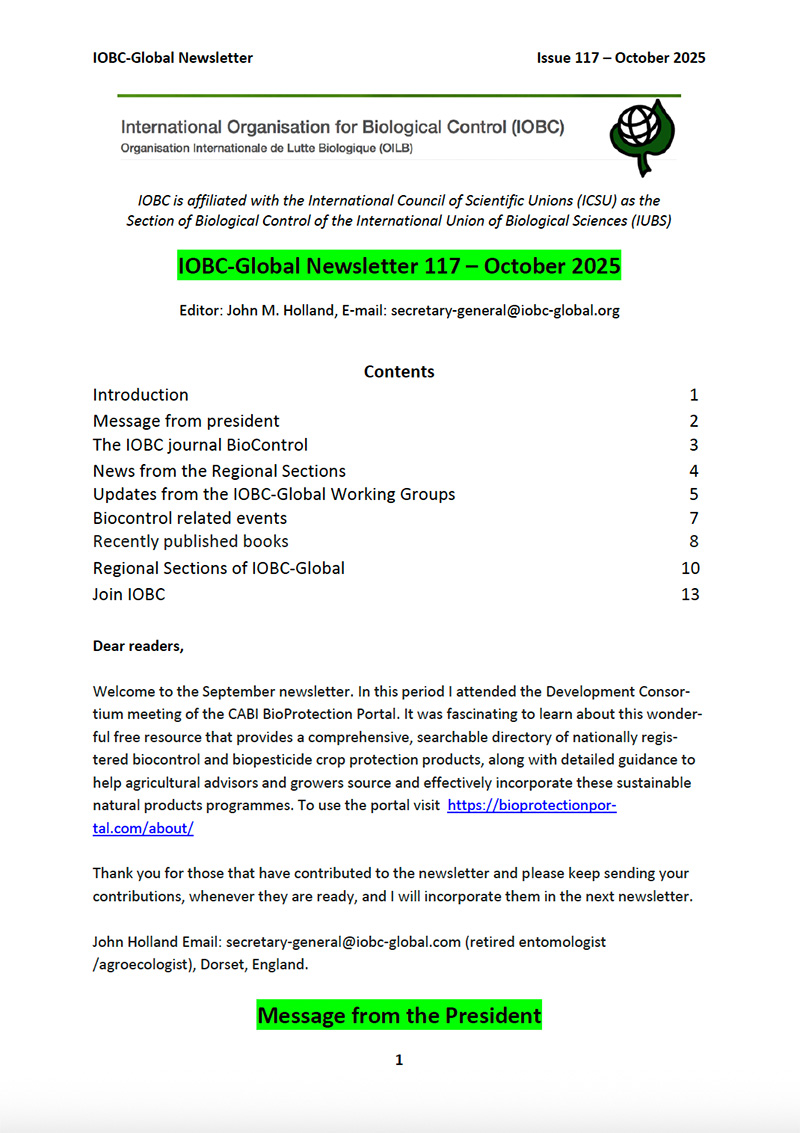 IOBC-Global Newsletter (latest issue)