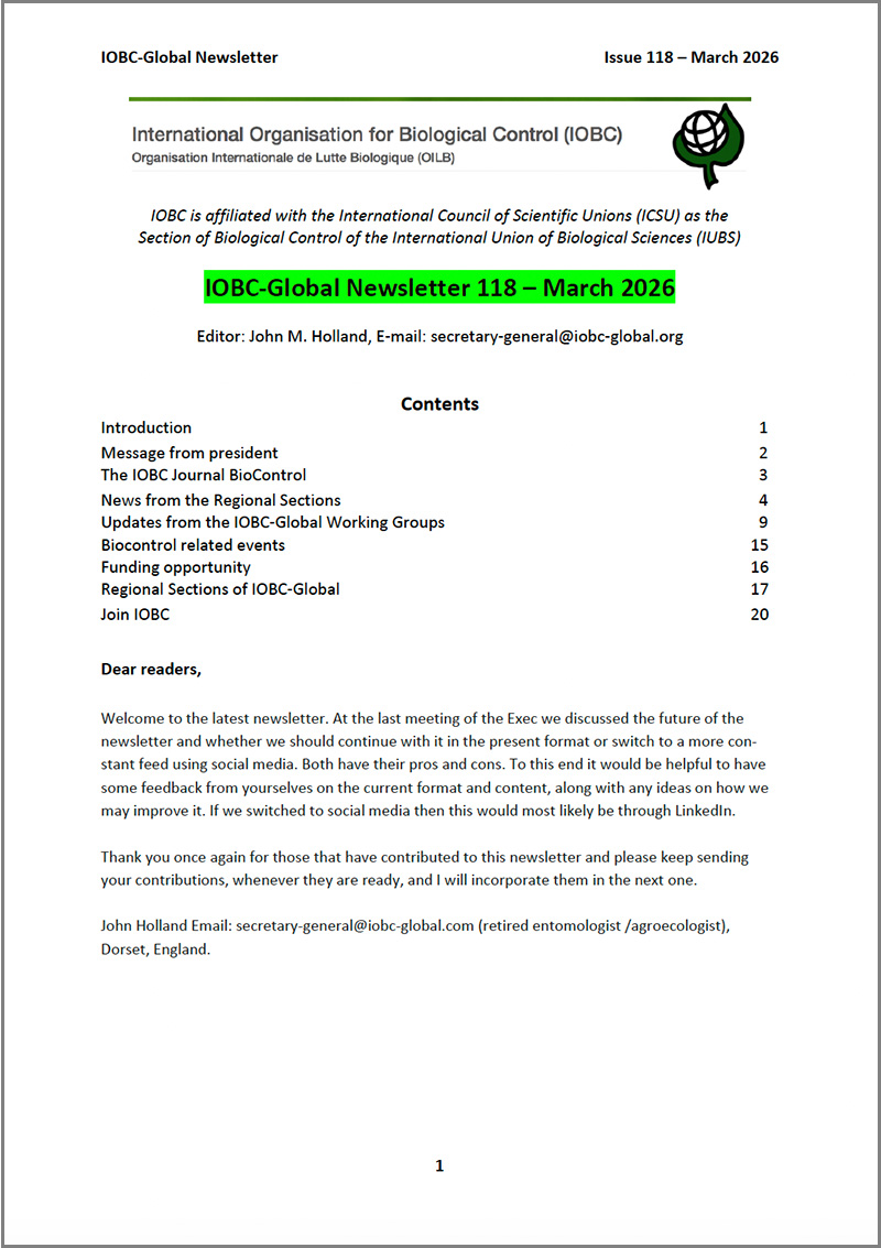 IOBC Global Newsletter, latest issue